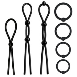 Set de 7 Anneaux pour le Pénis en Silicone Solide