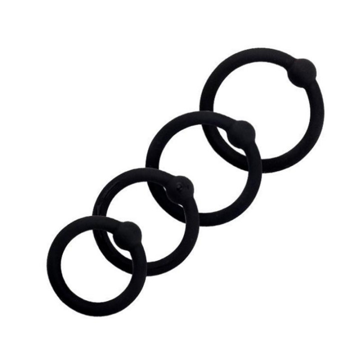 Set de 7 Anneaux pour le Pénis en Silicone Solide