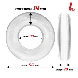 Set de 3 Anneaux pour le Pénis Flexibles Transparents