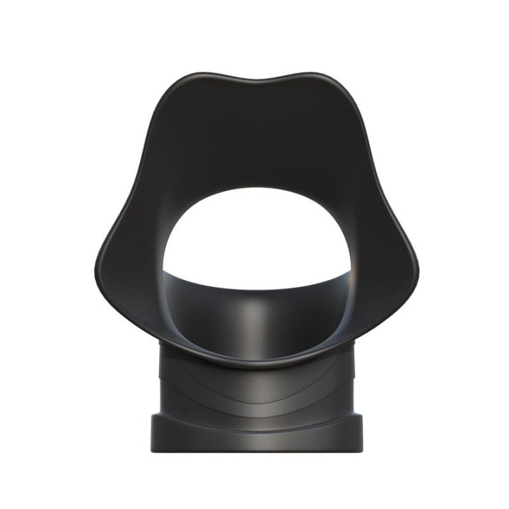 Anneau et Écarteur de Testicules Lourds Couleur Noire