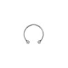 Torc, anneau de gland ouvert en métal 3,5cm