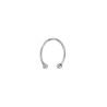 Torc, anneau de gland ouvert en métal 3,5cm