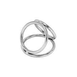 Triple Ring, cockring métal 3 anneaux 5/3,7/4,5cm