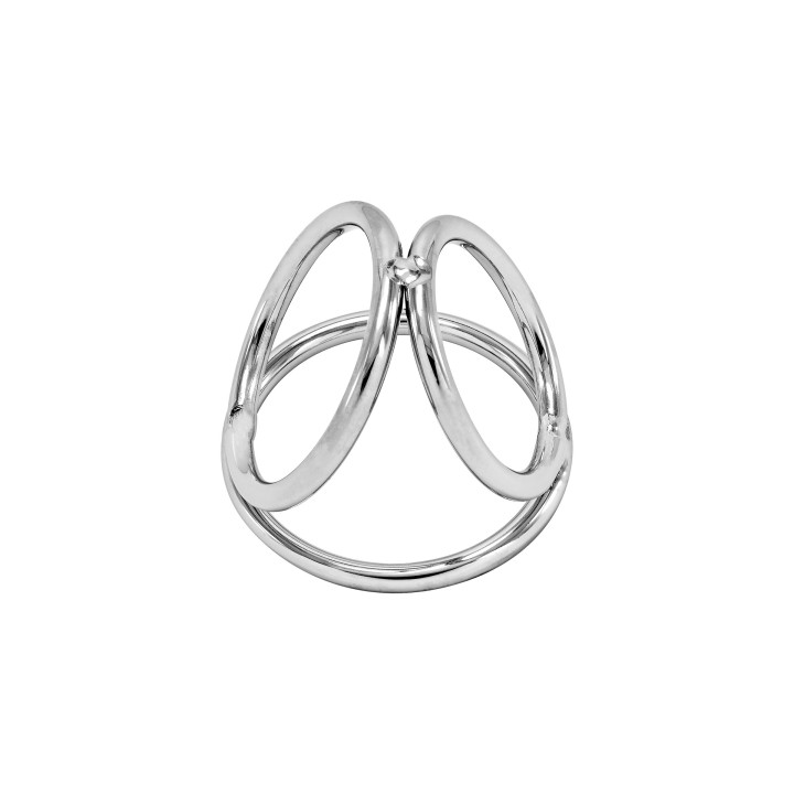 Triple Ring, cockring métal 3 anneaux 5/3,7/4,5cm