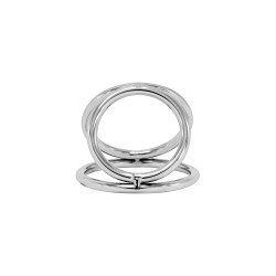 Triple Ring, cockring métal 3 anneaux 5/3,7/4,5cm