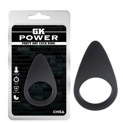 Anneau pour le Pénis Party Hat Silicone Noir