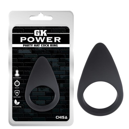 Anneau pour le Pénis Party Hat Silicone Noir