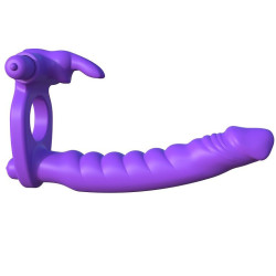 Fantasy C-Ringz Anneau en Silicone de Double Pénétration Rabbit Violet