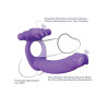 Fantasy C-Ringz Anneau en Silicone de Double Pénétration Rabbit Violet