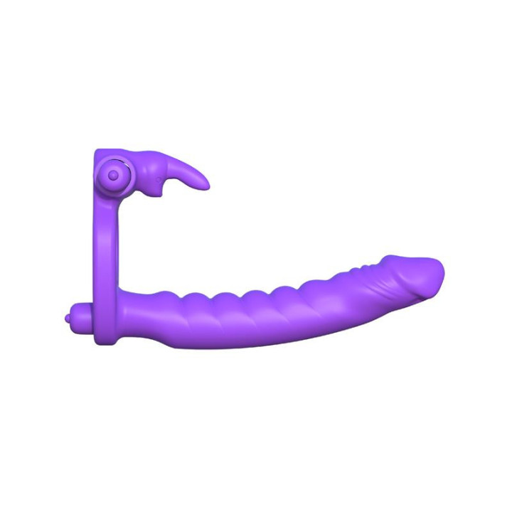 Fantasy C-Ringz Anneau en Silicone de Double Pénétration Rabbit Violet