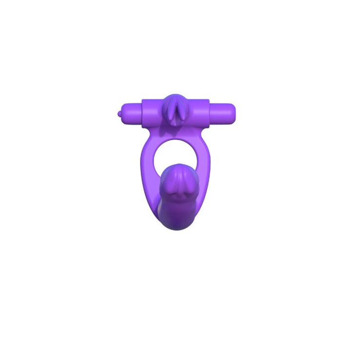 Fantasy C-Ringz Anneau en Silicone de Double Pénétration Rabbit Violet