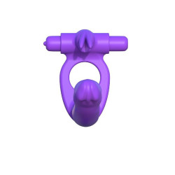 Fantasy C-Ringz Anneau en Silicone de Double Pénétration Rabbit Violet