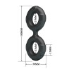 Radwan Anneau pour le Pénis Double Silicone Mod 19