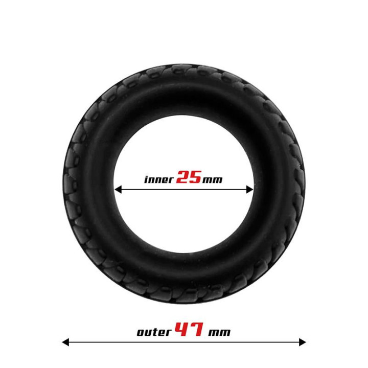 Anneau pour le Pénis Turbine Silicone Liquide 25 mm