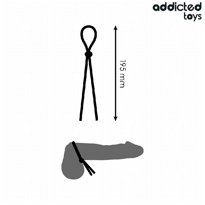 ADDICTED TOYS - CORDE EN SILICONE POUR LE PÉNIS À BOUCLE UNIQUE