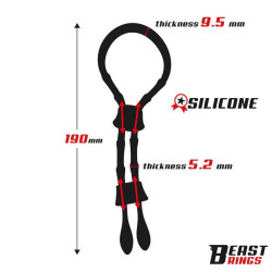 Lasso Anneau pour le Pénis Silicone Ajustable