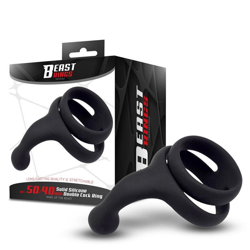 Anneau Double en Silicone Solide 50/40 mm