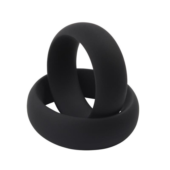 Anneau pour le Pénis Infinity Silicone M Noir