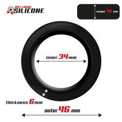 Anneau pour le Pénis Silicone Liquide 3.4 cm