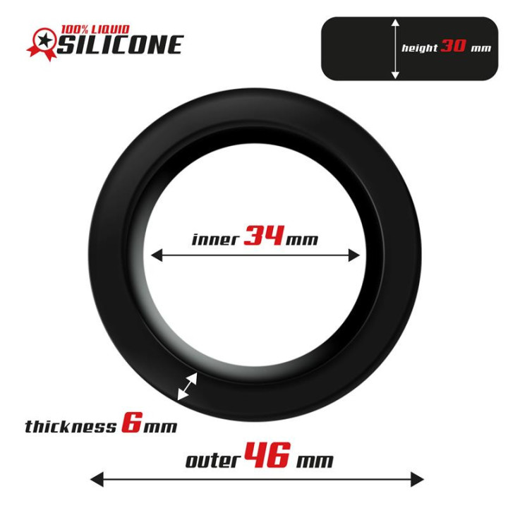 Anneau pour le Pénis Silicone Liquide 3.4 cm