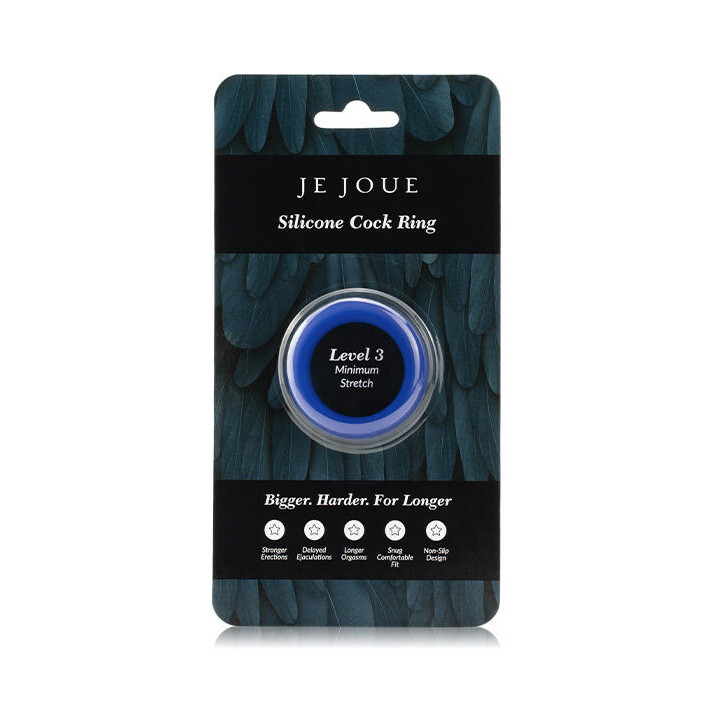 JE JOUE - BAGUE SILICONE BLEUE STRANGULATION MINIMUM