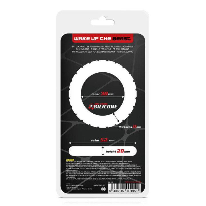 Anneau pour le Pénis Turbine Silicone Liquide 30 mm