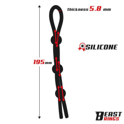 Lasso Anneau pour le Pénis Silicone Ajustable