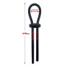Anneau pour le Pénis en Lazo Ajustable Silicone Solide Noir