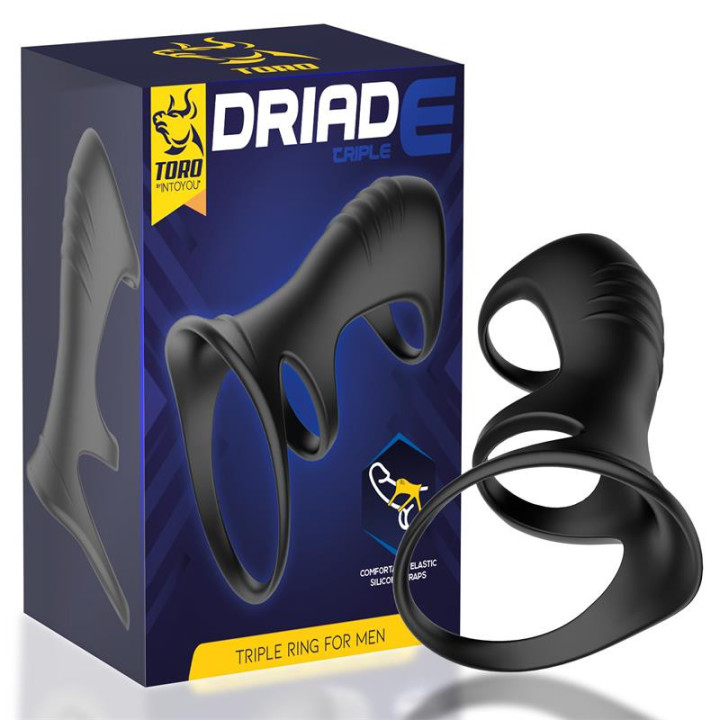 Driade Anneau Triple pour Homme en Silicone