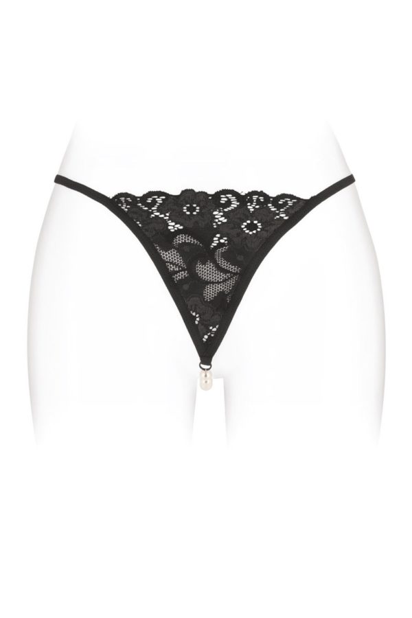 String noir et perles Venusina Fashion Secret Fashion Secret