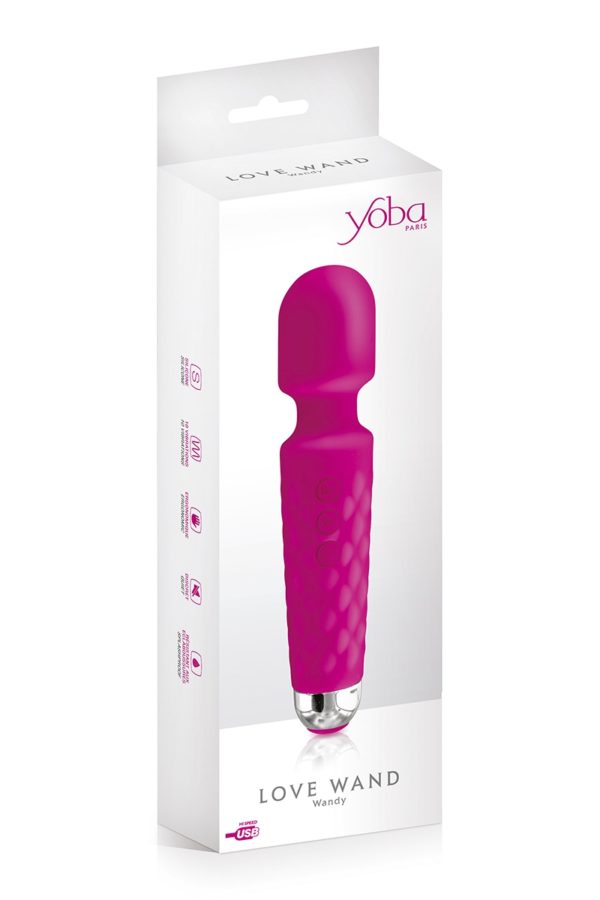 Vibro Love Wand rechargeable rose - Yoba Yoba